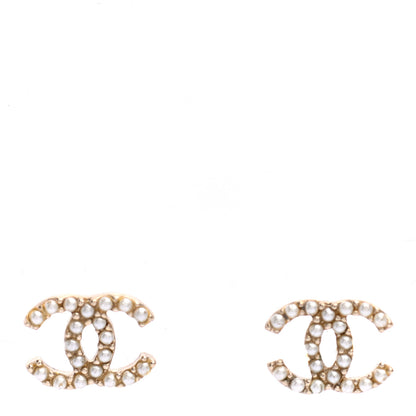 Chanel Pearl CC Earrings Gold 1 of 4
