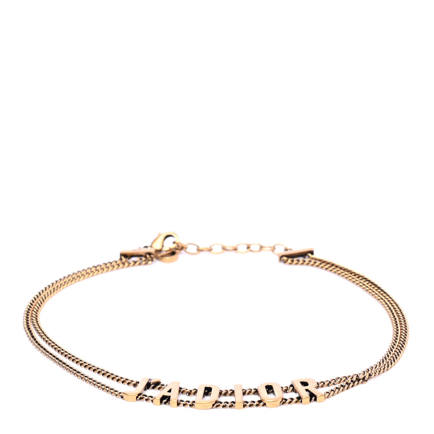 Christian Dior Metal J'Adior Choker Necklace Aged Gold 1 of 4