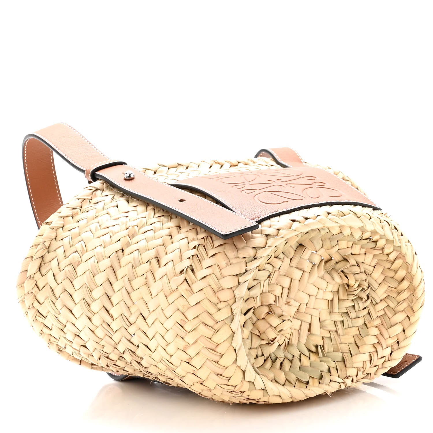 Loewe Raffia Small Basket Tote Bag Natural Tan 3 of 8