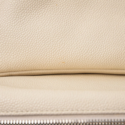 Chanel Caviar Quilted Jumbo Easy Flap Dark White 13 of 16