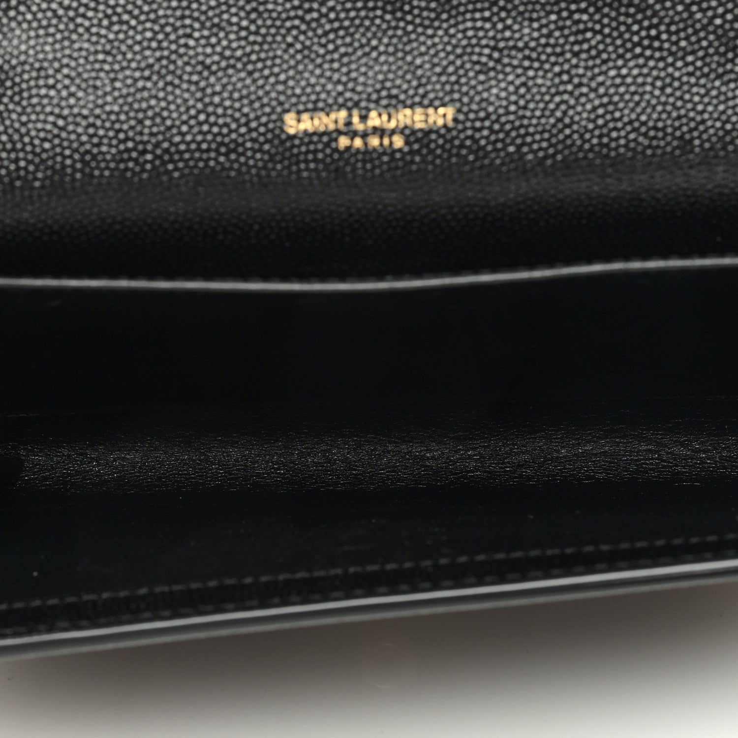 Saint Laurent Grain De Poudre Uptown Chain Wallet Black 6 of 10