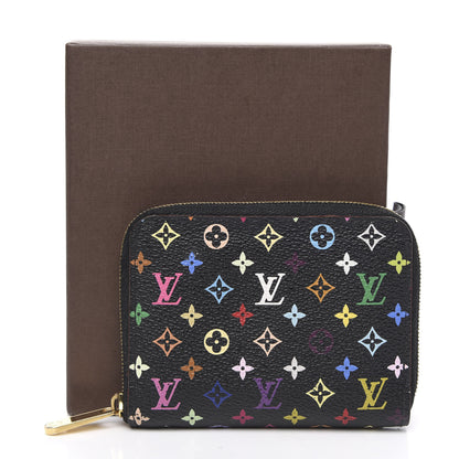 Louis Vuitton Monogram Multicolor Zippy Coin Purse Black Grenade 8 of 8