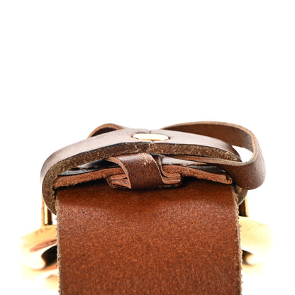 Gucci Faded Calfskin Double G 40mm Belt 80 32 Cuir 7 of 9