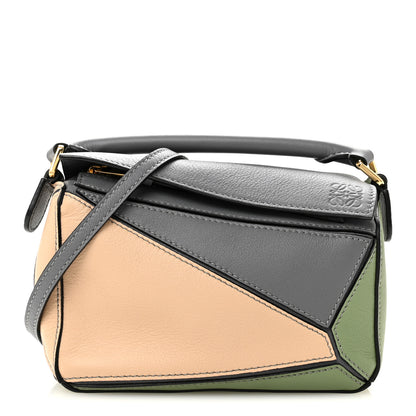 Loewe Calfskin Mini Puzzle Bag Asphalt Grey Nude 1 of 13