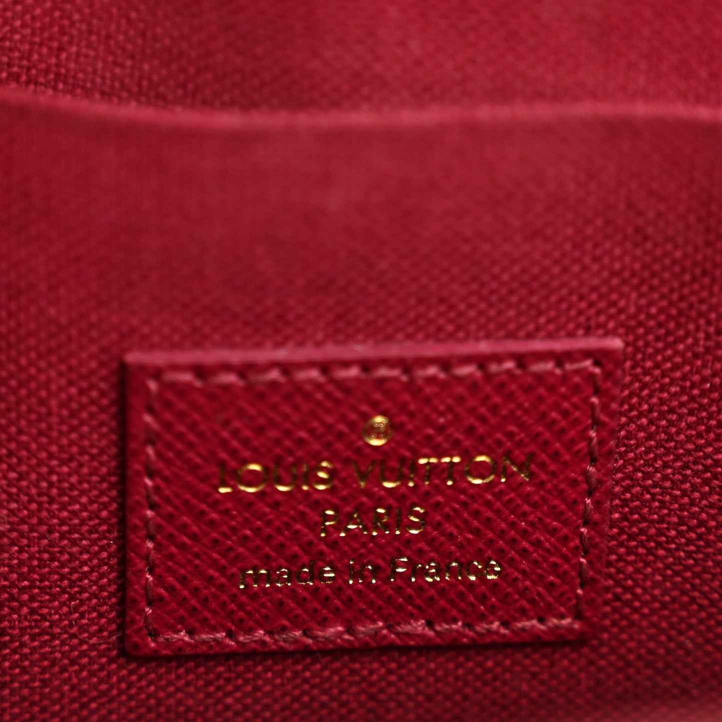 Monogram Pochette Felicie Chain Wallet Fuchsia