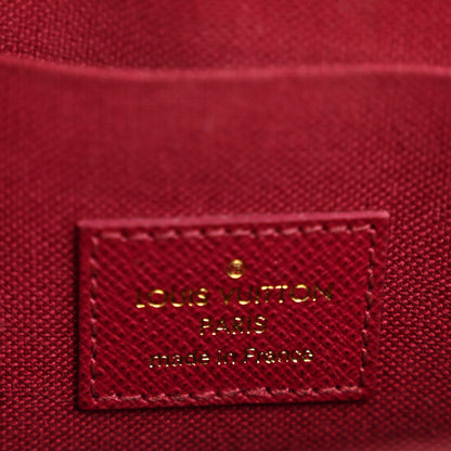 Louis Vuitton Monogram Pochette Felicie Chain Wallet Fuchsia 7 of 17