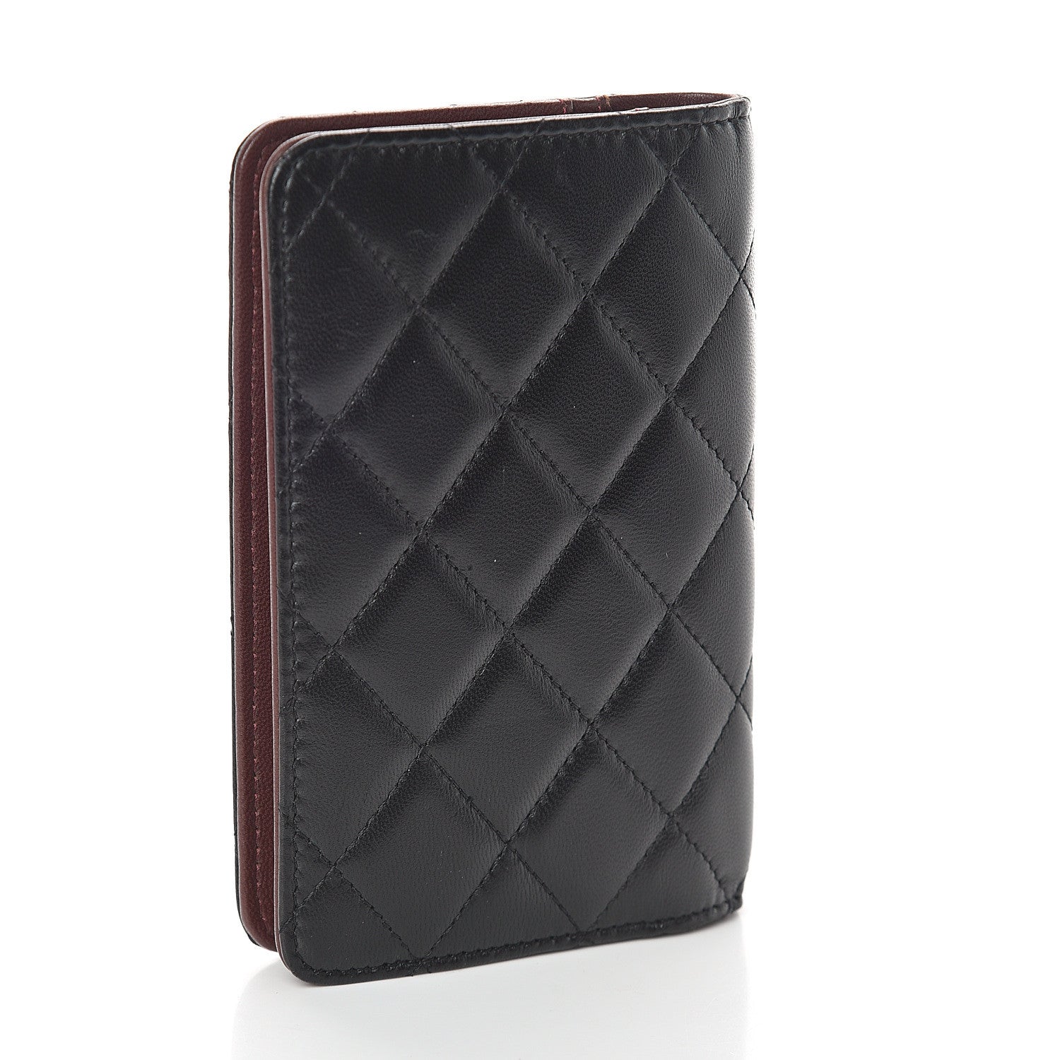 Chanel Lambskin Quilted Small Agenda Cover Black 2 of 7