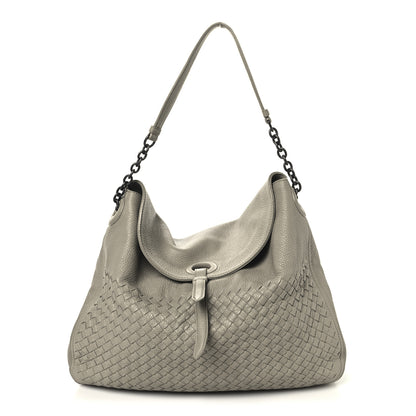 Bottega Veneta Cervo Intrecciato Flap Top Hobo Almond 1 of 9