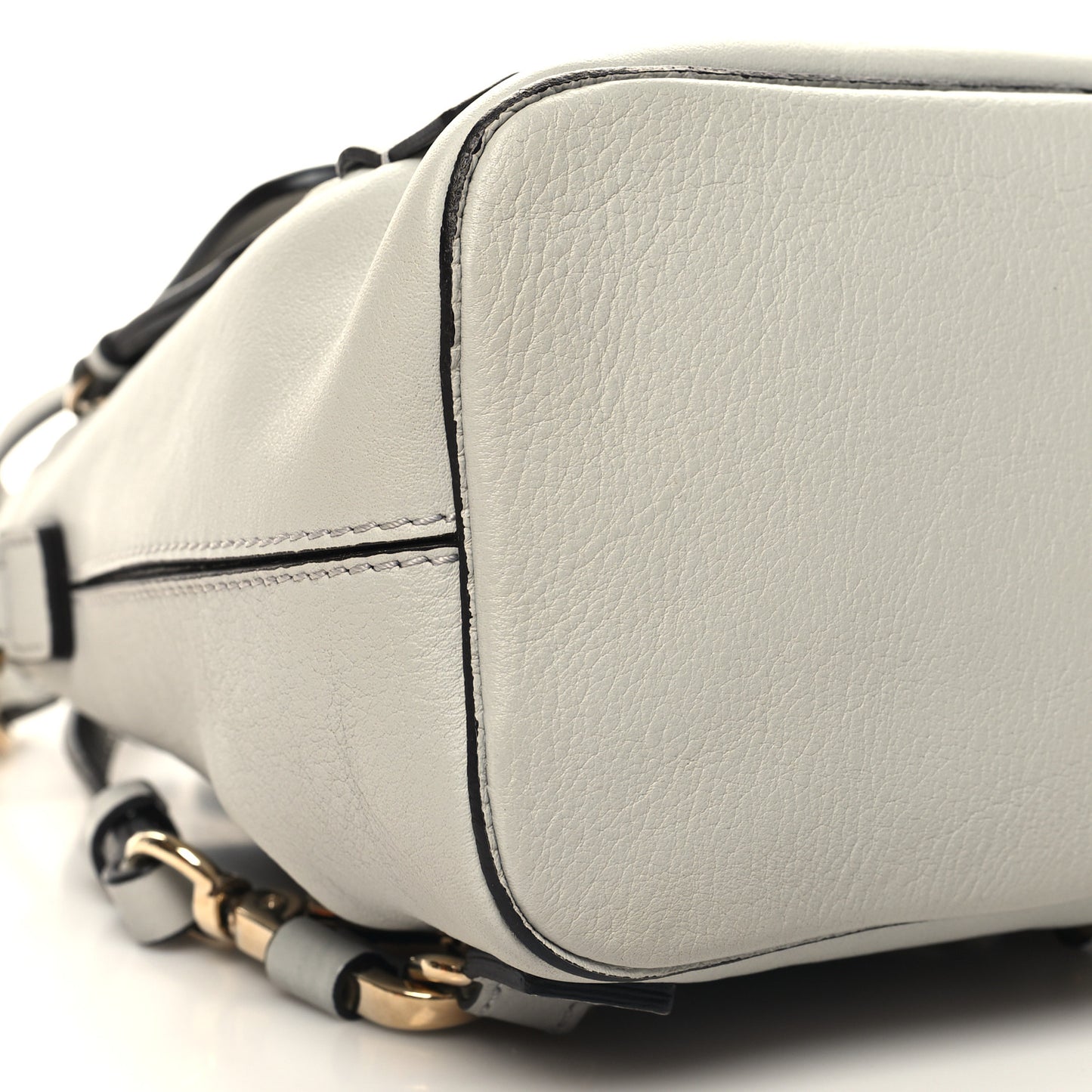 Suede Calfskin Mini Faye Backpack Airy Grey