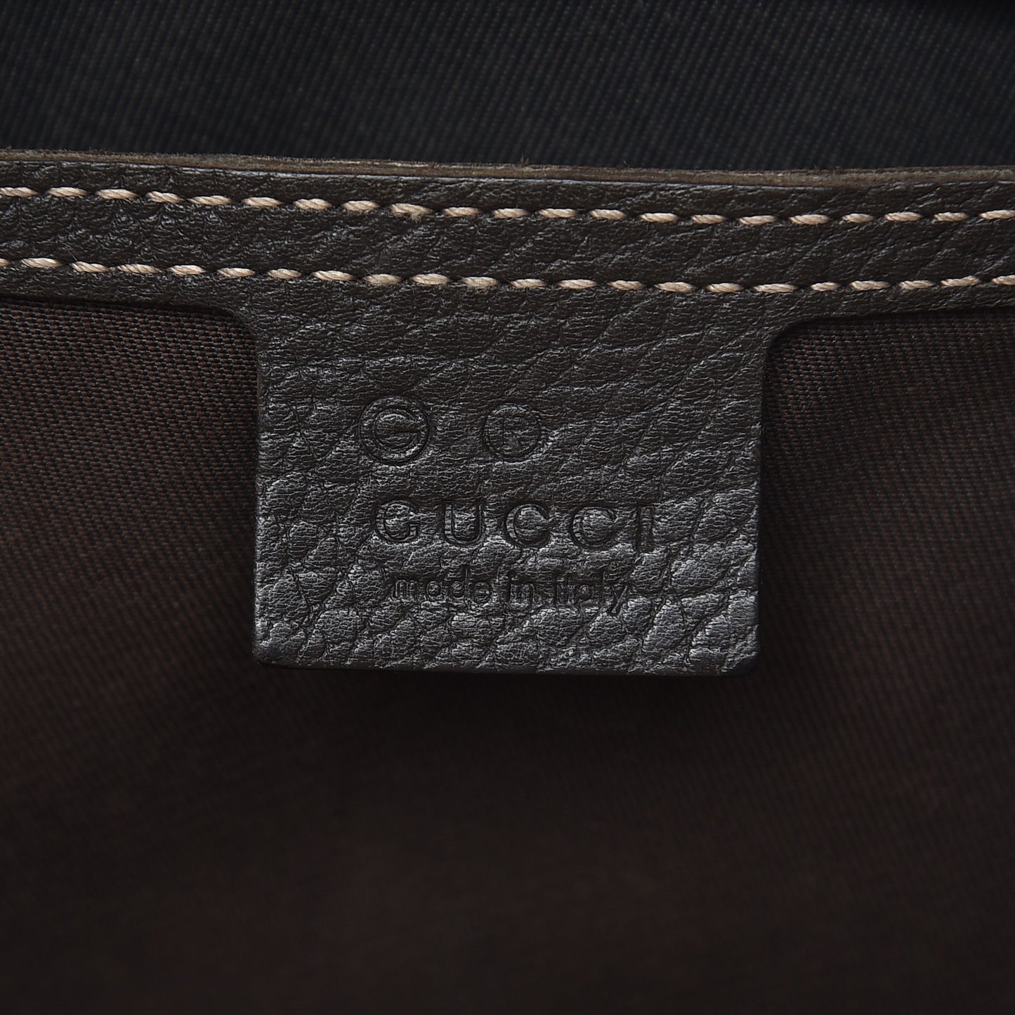 Crystal Monogram Medium Joy Boston Dark Brown