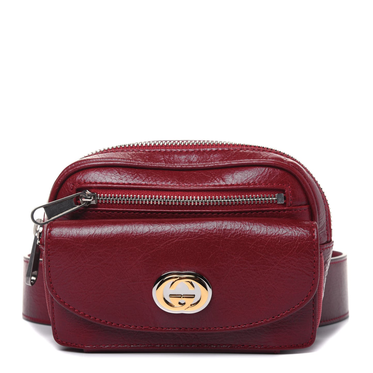 Fluffy Calfskin Mini Morpheus Belt Bag 90 36 Red