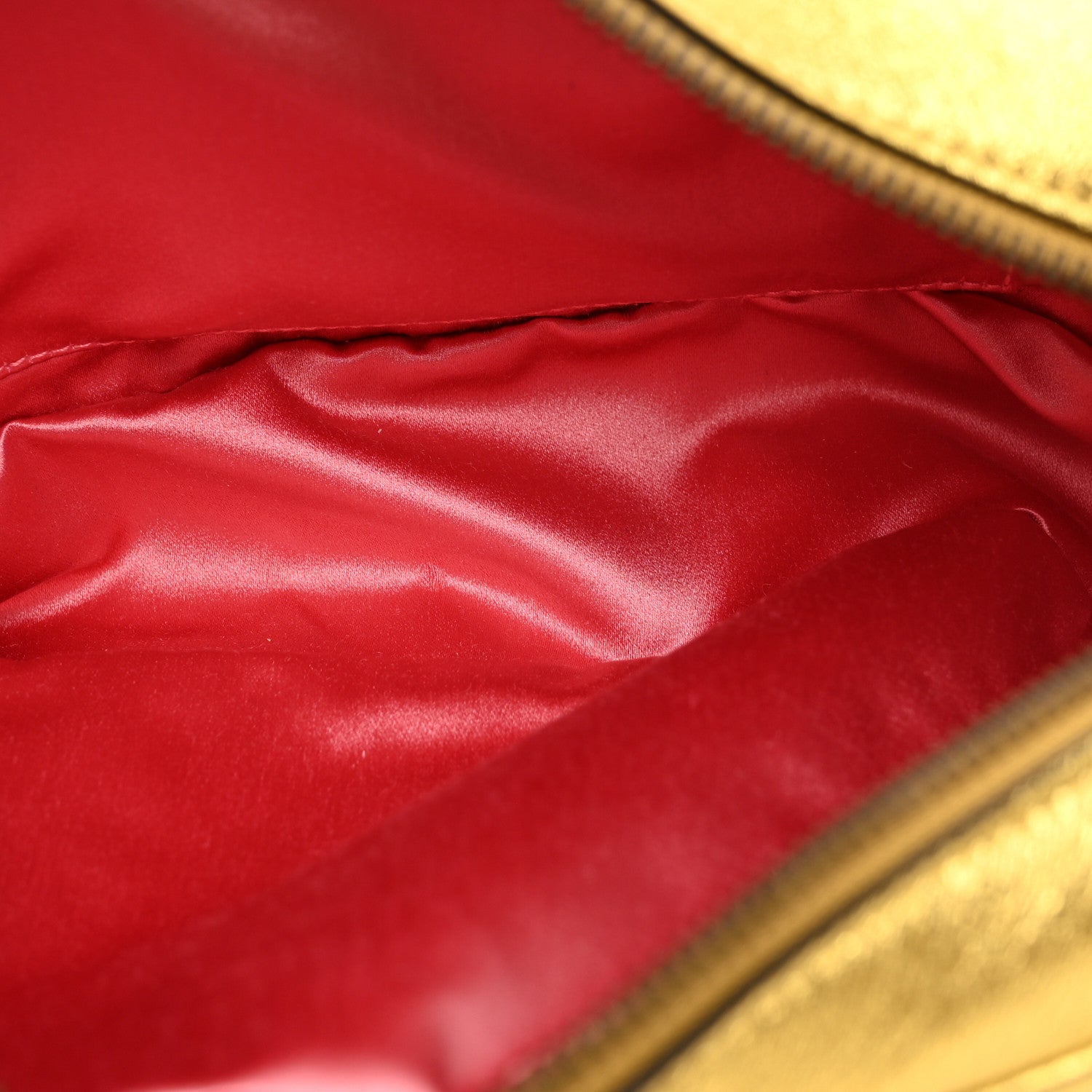 Gucci Metallic Calfskin Matelasse Studded Small Pearly GG Marmont Chain Shoulder Bag Gold 5 of 10