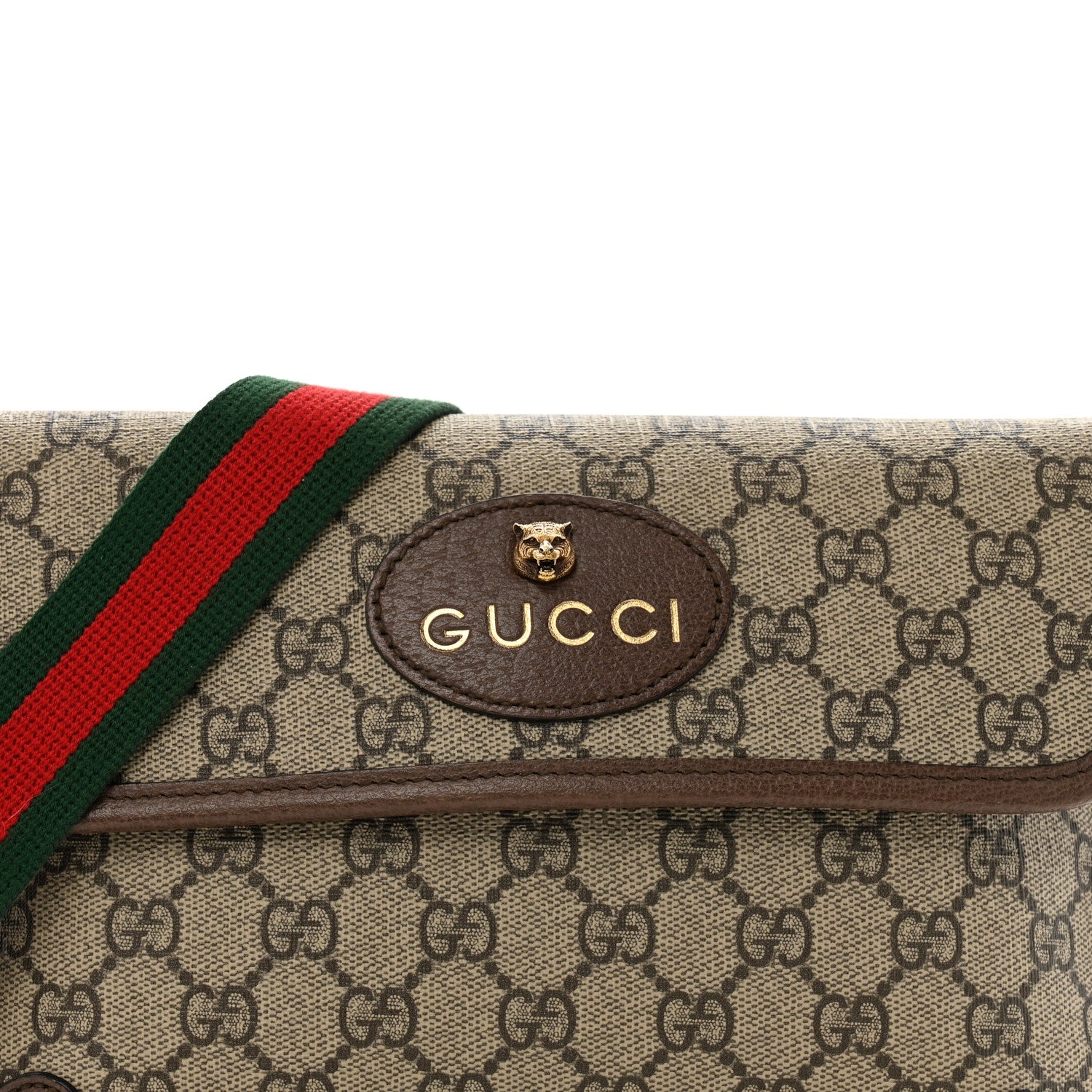 Gucci GG Supreme Monogram Neo Vintage Web Belt Bag Brown 8 of 10
