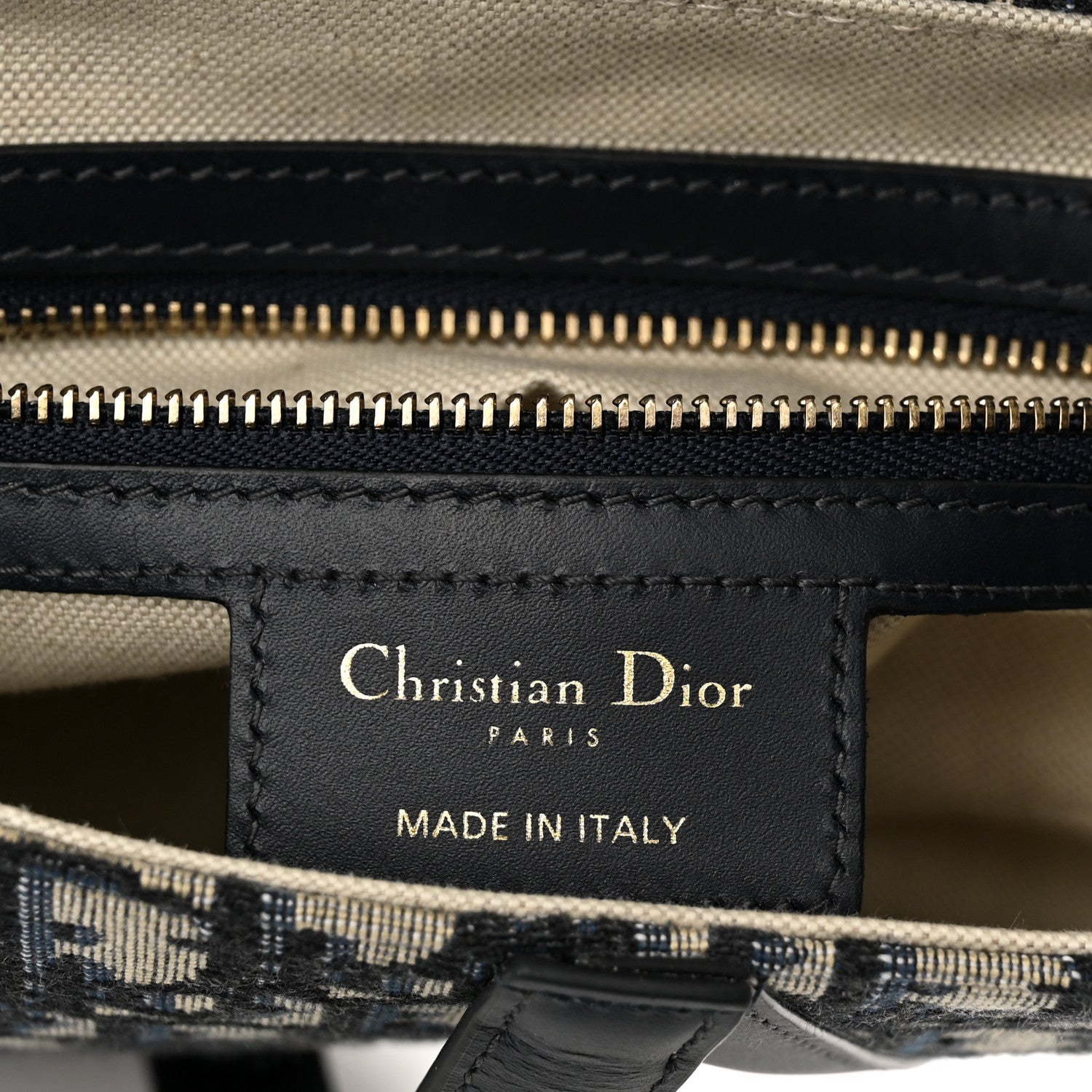 Christian Dior Oblique Saddle Bag Blue 6 of 10