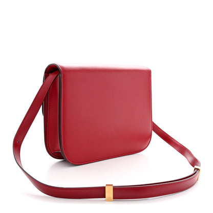 Celine Box Calfskin Medium Classic Box Flap Bag Red 3 of 11