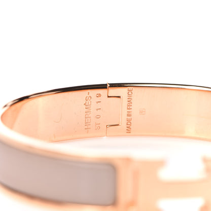 Hermes Enamel Narrow Clic Clac H Bracelet PM Marron Glace 4 of 4