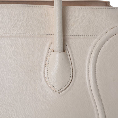 Celine Grained Calfskin Medium Phantom Luggage Cream 18 of 34