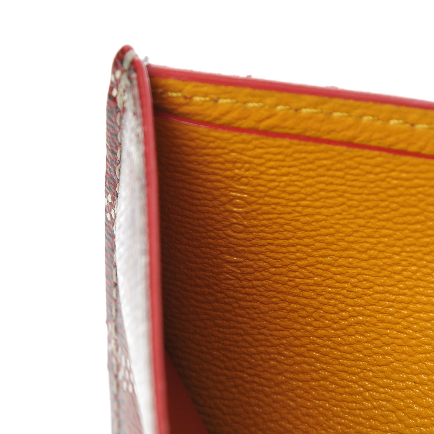 Goyard Goyardine Bifold Victoire PM Wallet Red 7 of 8
