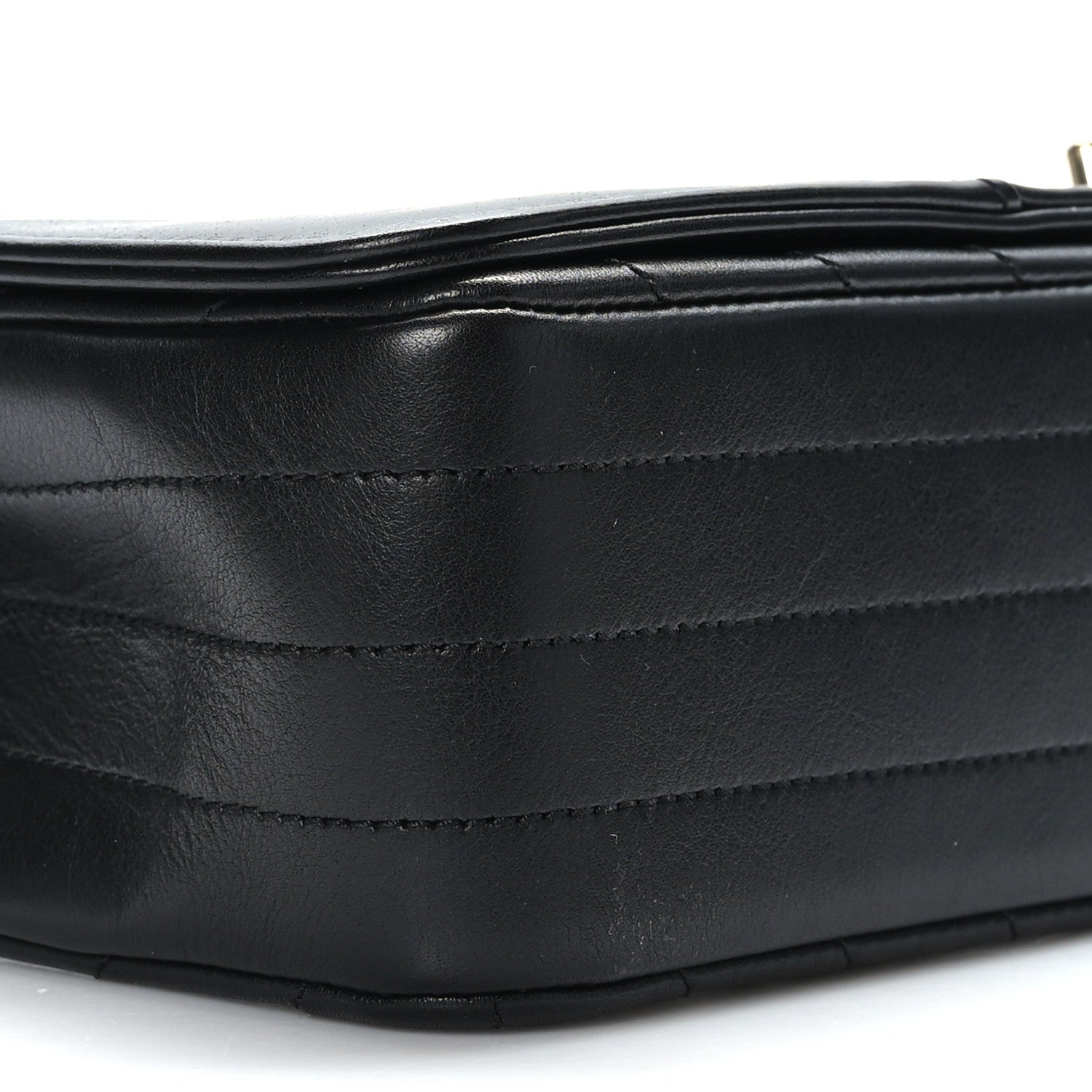 Chanel Calfskin Chevron Quilted Large Statement Flap Black 8 of 10