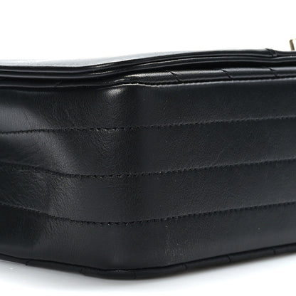 Chanel Calfskin Chevron Quilted Large Statement Flap Black 8 of 10