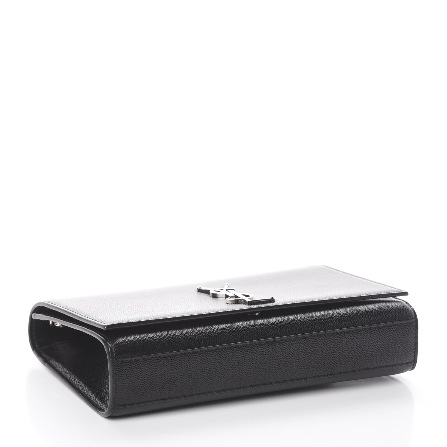 Saint Laurent Grain De Poudre Medium Classic Monogram Kate Satchel Black 3 of 7