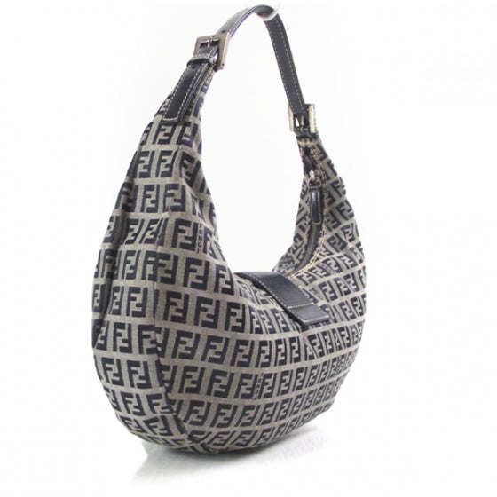 Fendi Zucchino Hobo Navy 3 of 14