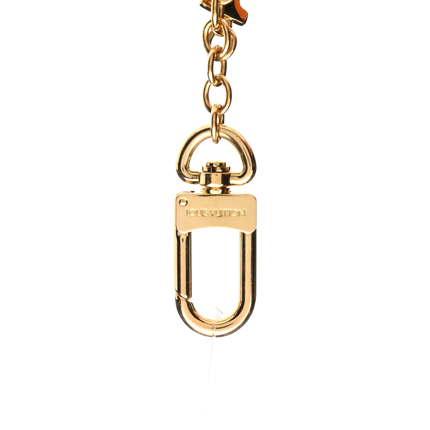 LV Tag Bag Charm Gold