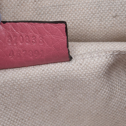 Gucci Cellarius Calfskin Medium Bamboo Backpack Glossy Pink 7 of 8