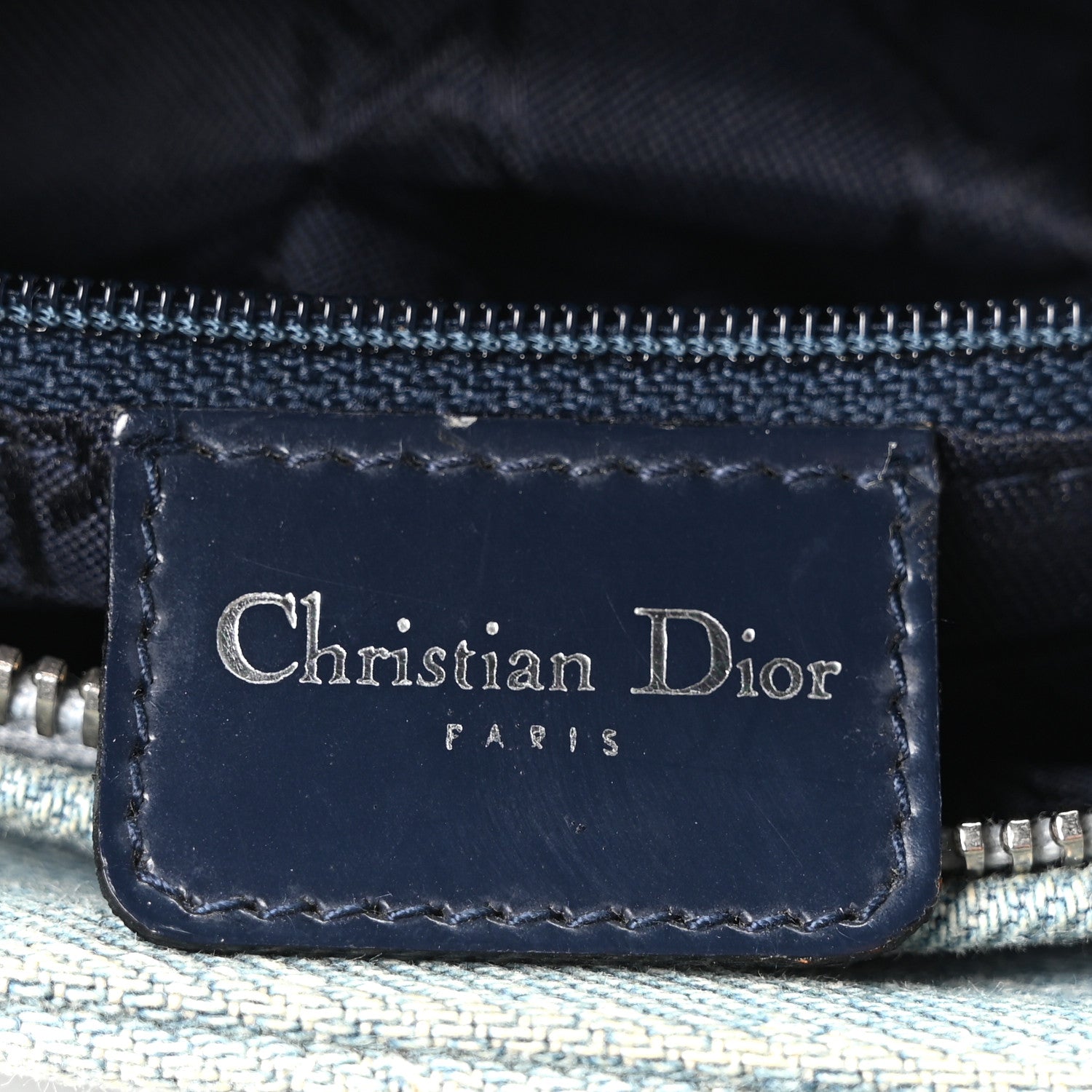 Christian Dior Denim Cannage Medium Lady Dior Light Blue 6 of 10