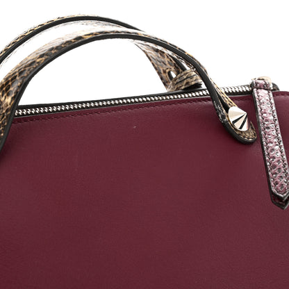 Fendi Vitello Dolce Elaphe Medium By The Way Boston Bag Black Cherry Multicolor 12 of 12