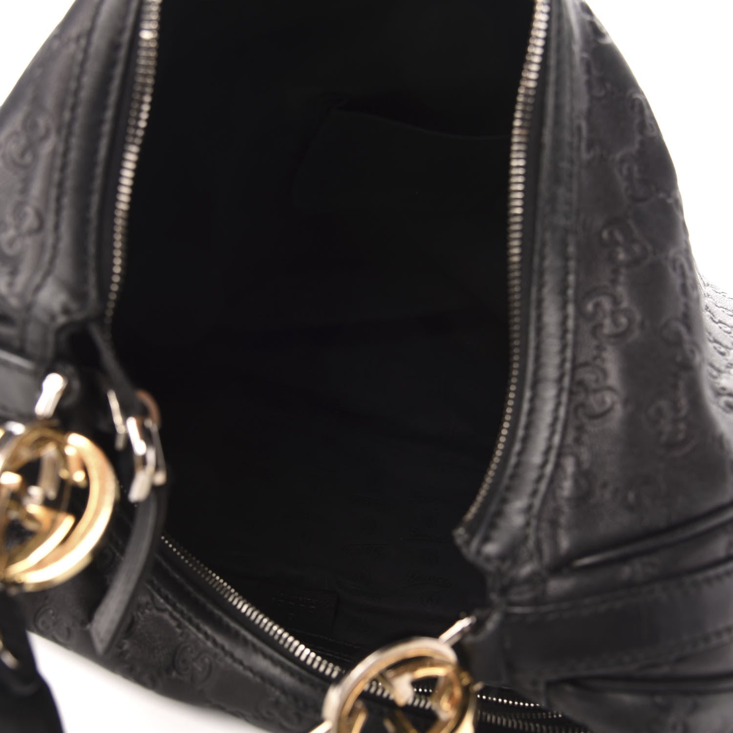 Gucci Guccissima Large GG Twins Hobo Black 5 of 14