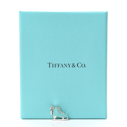 Tiffany Sterling Silver Enamel Ice Skate Charm Blue 4 of 4