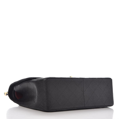 Chanel Caviar Quilted Jumbo Double Flap Black 5 of 9