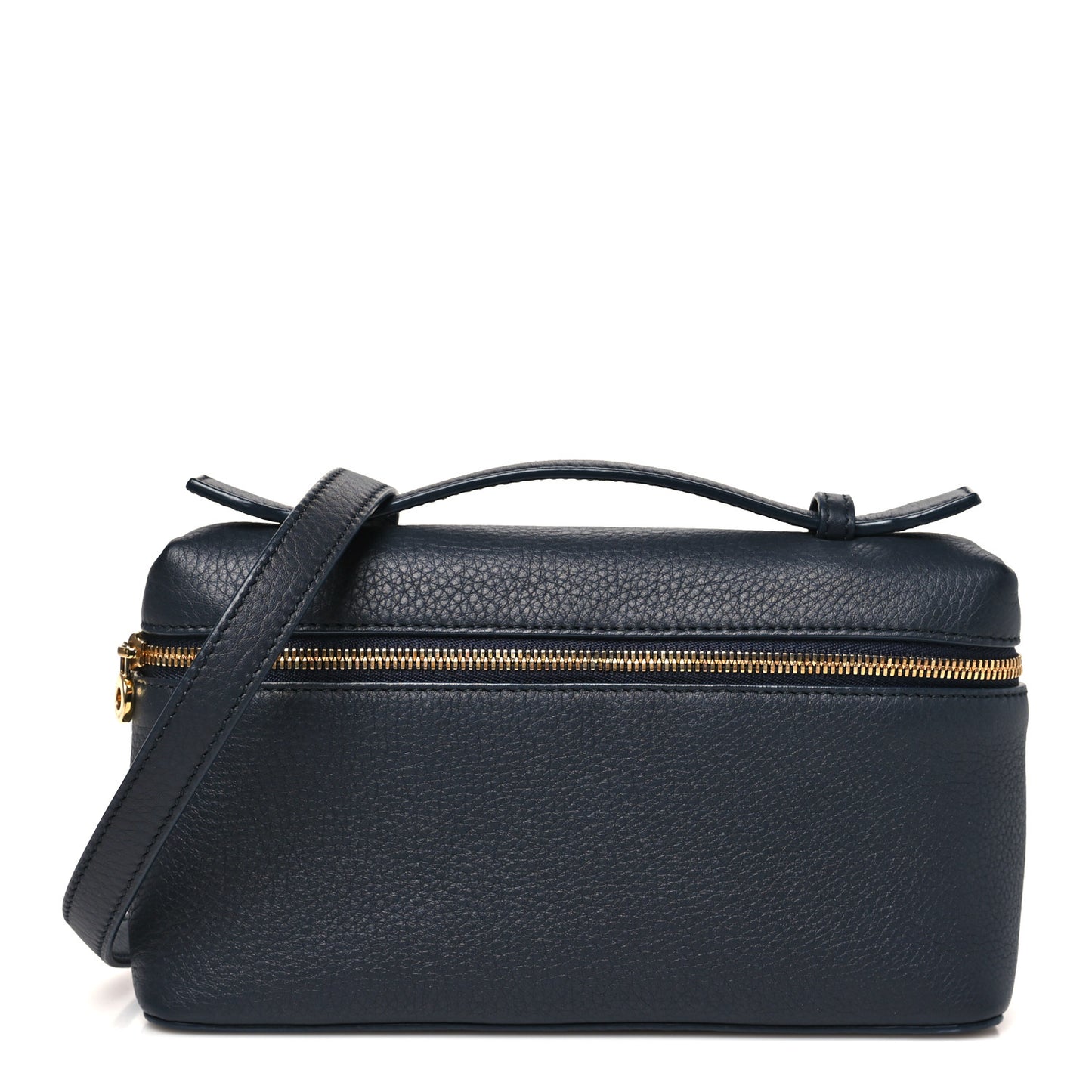 Grained Calfskin L19 Extra Pocket Pouch Navy