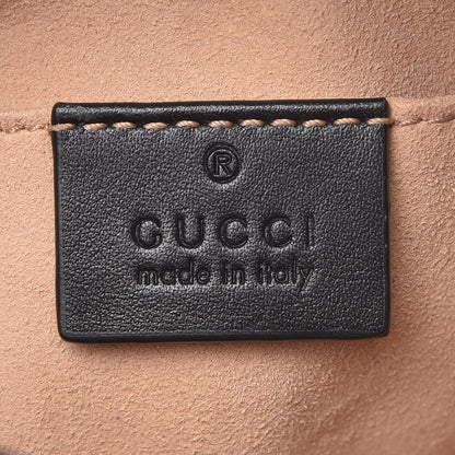 Gucci Calfskin Matelasse GG Marmont Belt Bag 95 38 Black 6 of 10