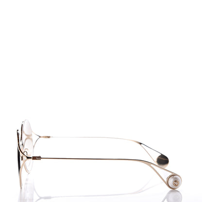 Gucci Round Pearl Tip Sunglasses GG0253S Gold 3 of 8