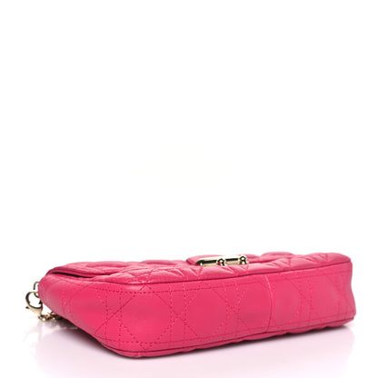 Christian Dior Lambskin Cannage Miss Dior Promenade Pouch Fuchsia 4 of 10