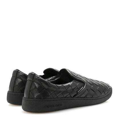 Bottega Veneta Nappa Intrecciato Mens Sawyer Slip On Sneakers 42 Black 5 of 9