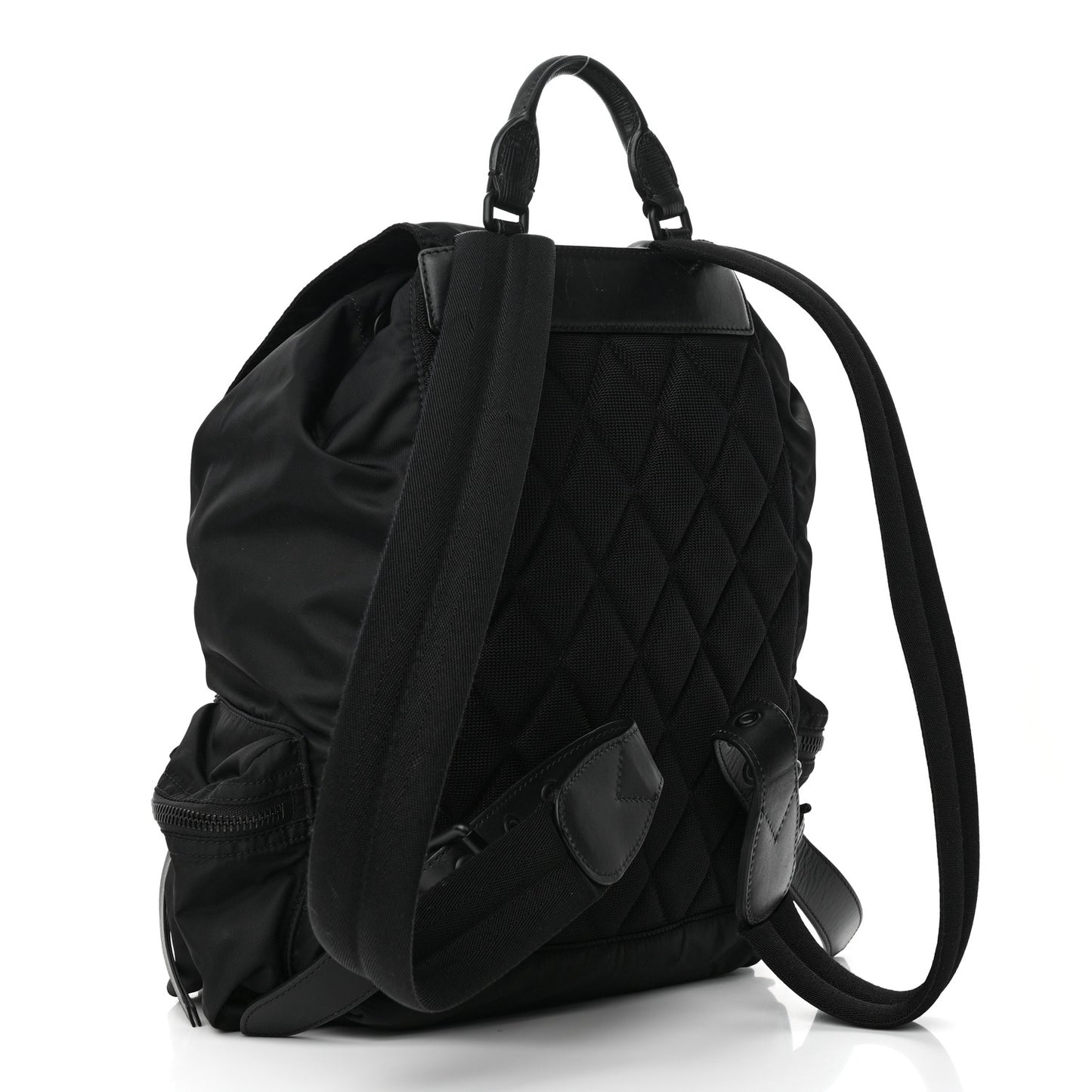 Technical Nylon Large Rucksack Backpack Black