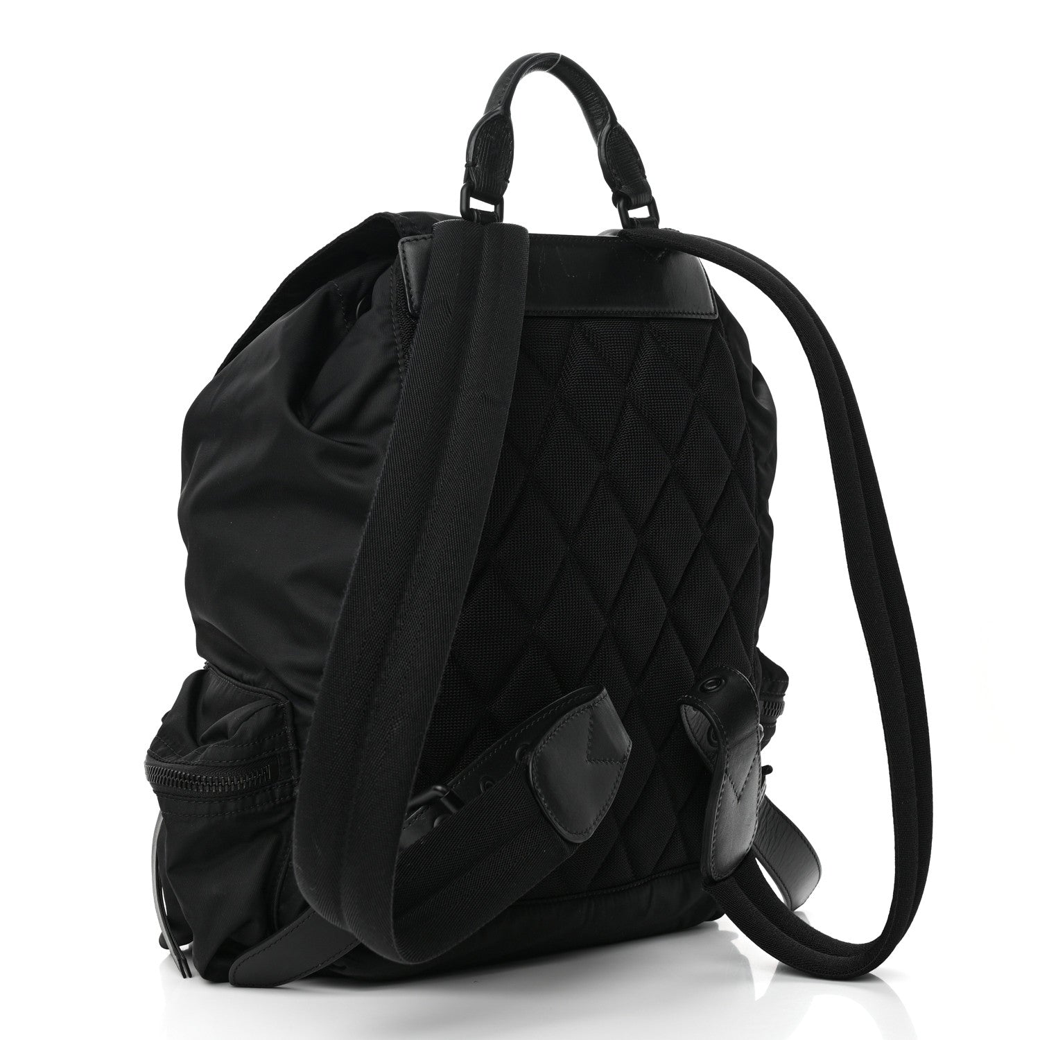 Burberry Technical Nylon Large Rucksack Backpack Black 3 of 14
