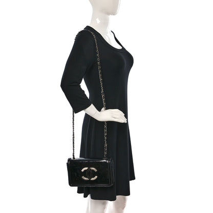 Chanel Patent Lipstick Wallet On Chain Black 2 of 17