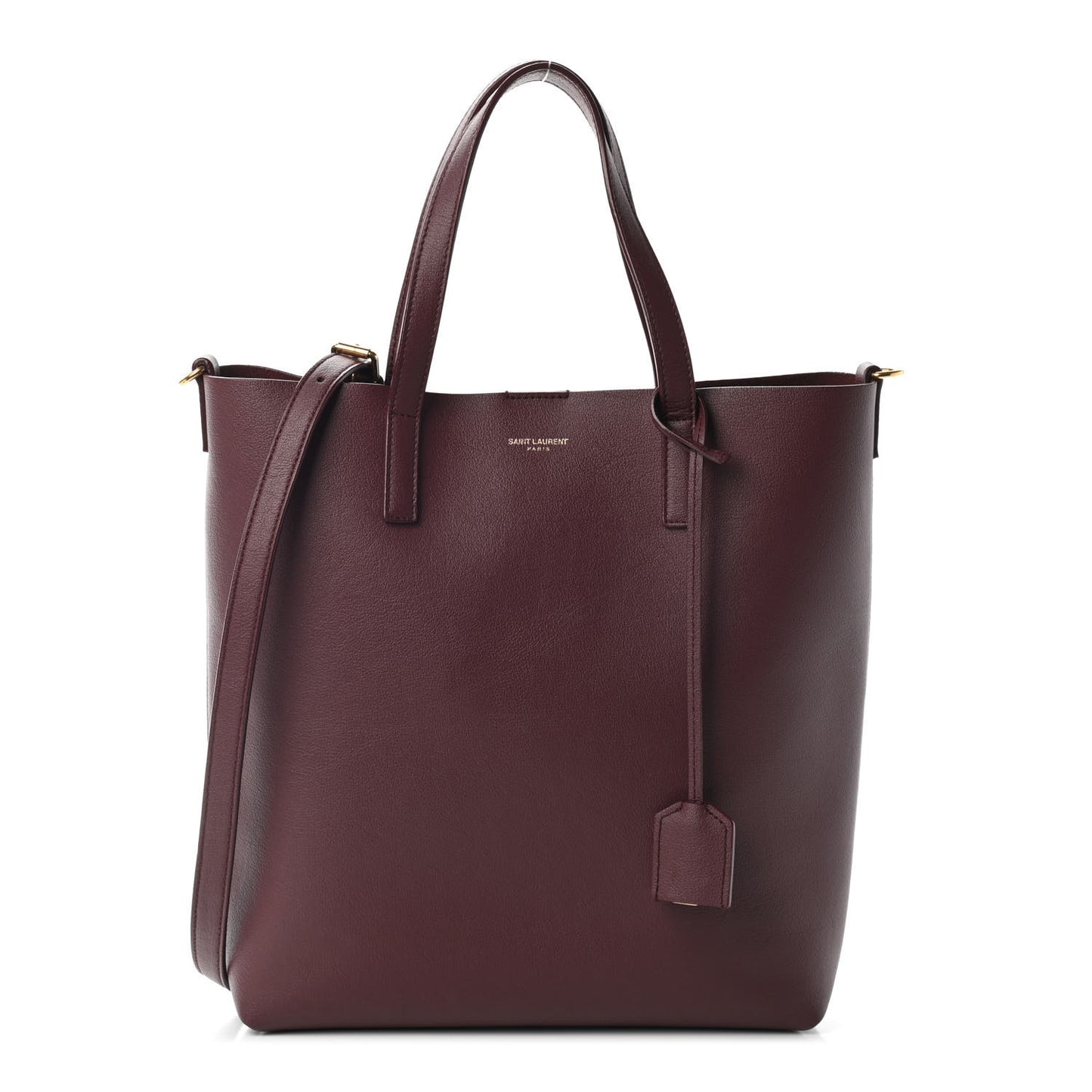 Calfskin Toy Shopping Tote Dark Red