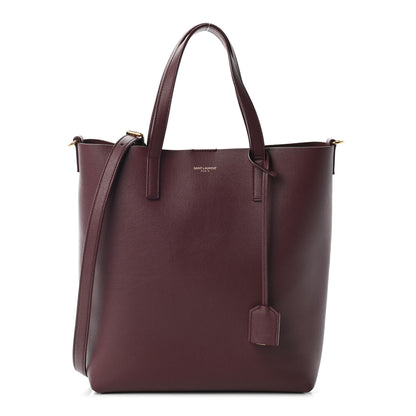 Saint Laurent Calfskin Toy Shopping Tote Dark Red 1 of 8