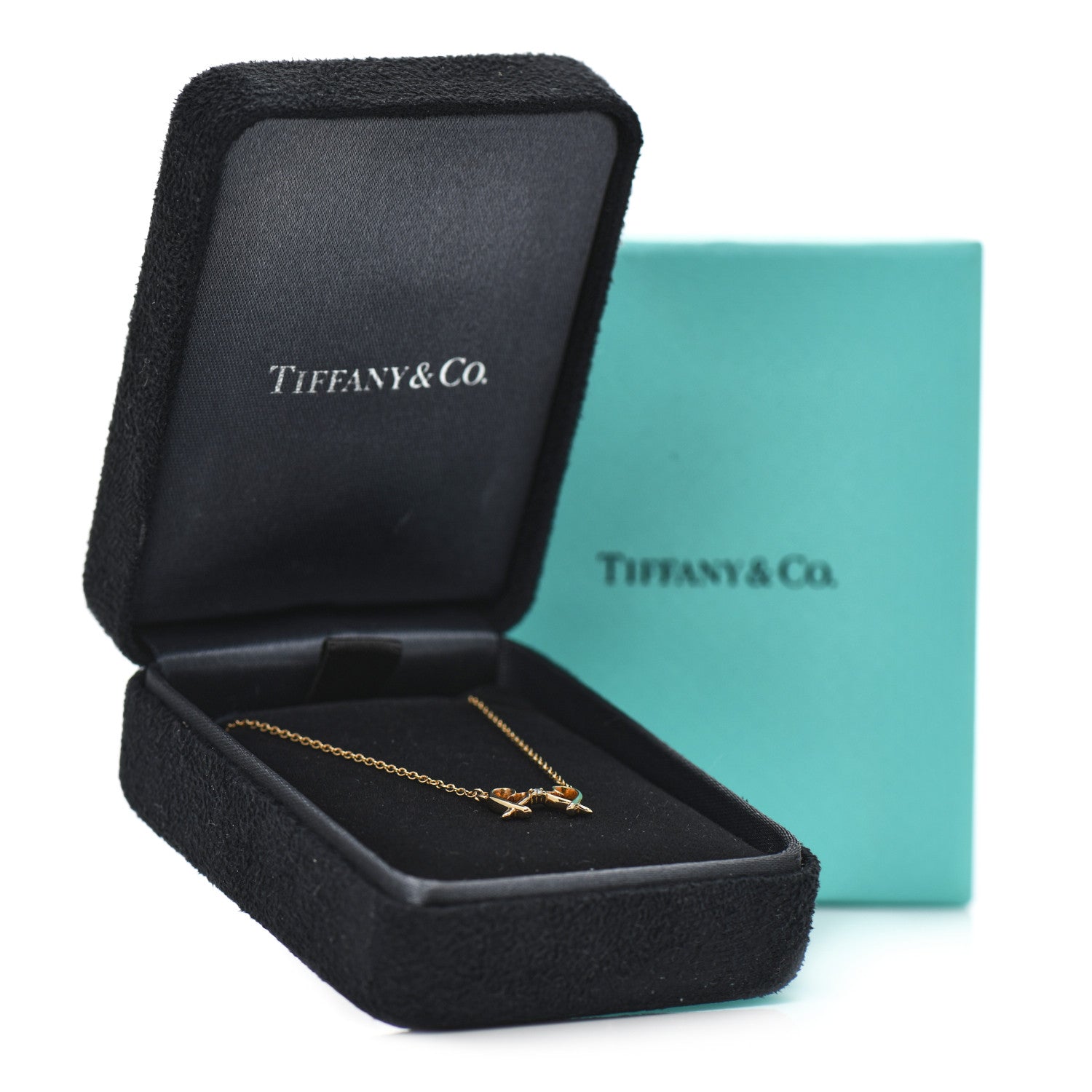 Tiffany 18K Yellow Gold Diamond Paloma Picasso Double Loving Heart Pendant Necklace 6 of 6