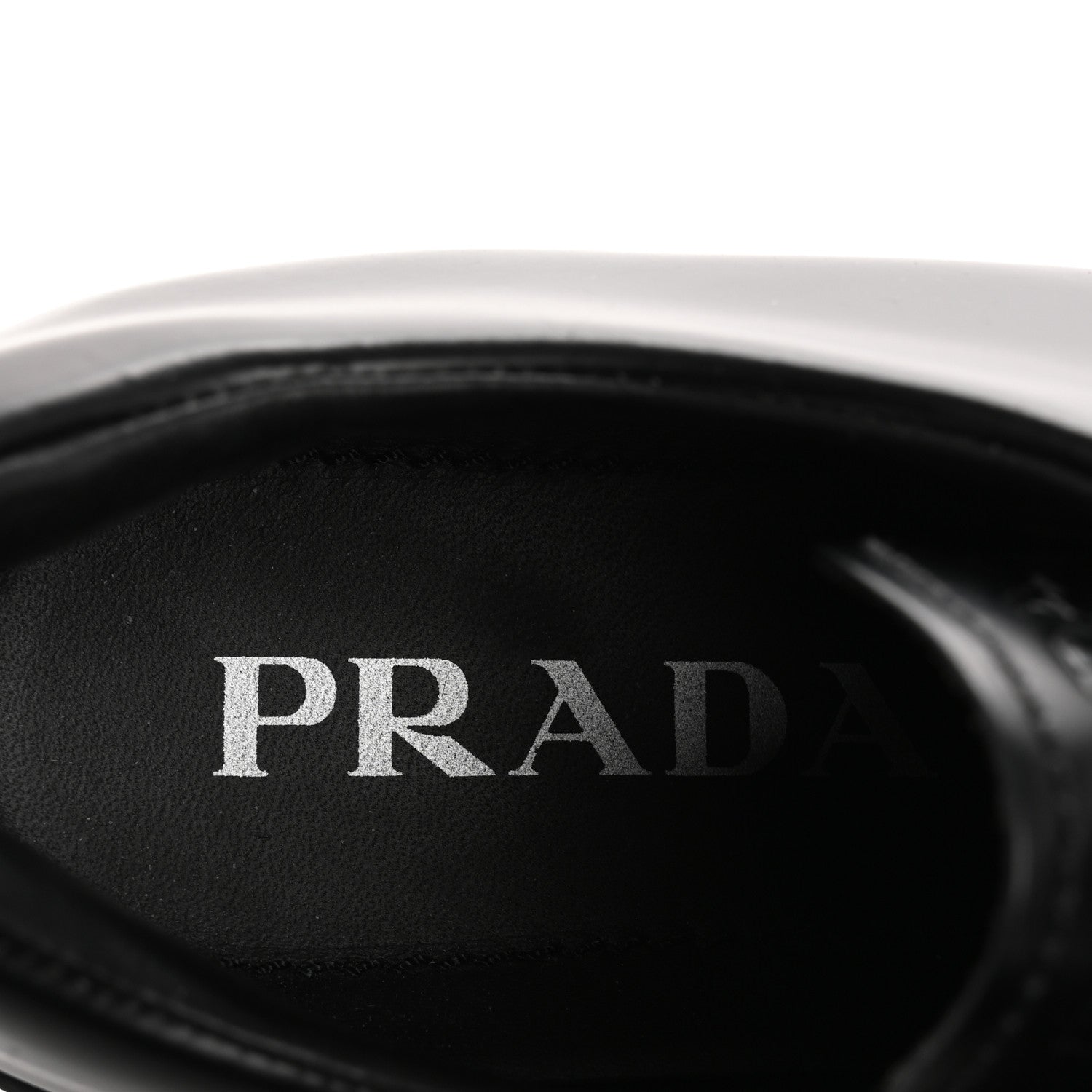 Prada Spazzolato Rois Monolith 55mm Derby Loafers 37 Black 7 of 10