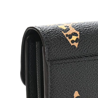 Louis Vuitton Monogram Giant Jungle Sarah Wallet Black 7 of 8