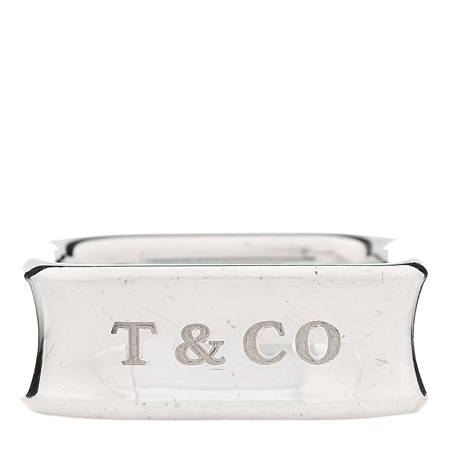 Tiffany Sterling Silver 1837 Square Ring 54 6.75 1 of 7