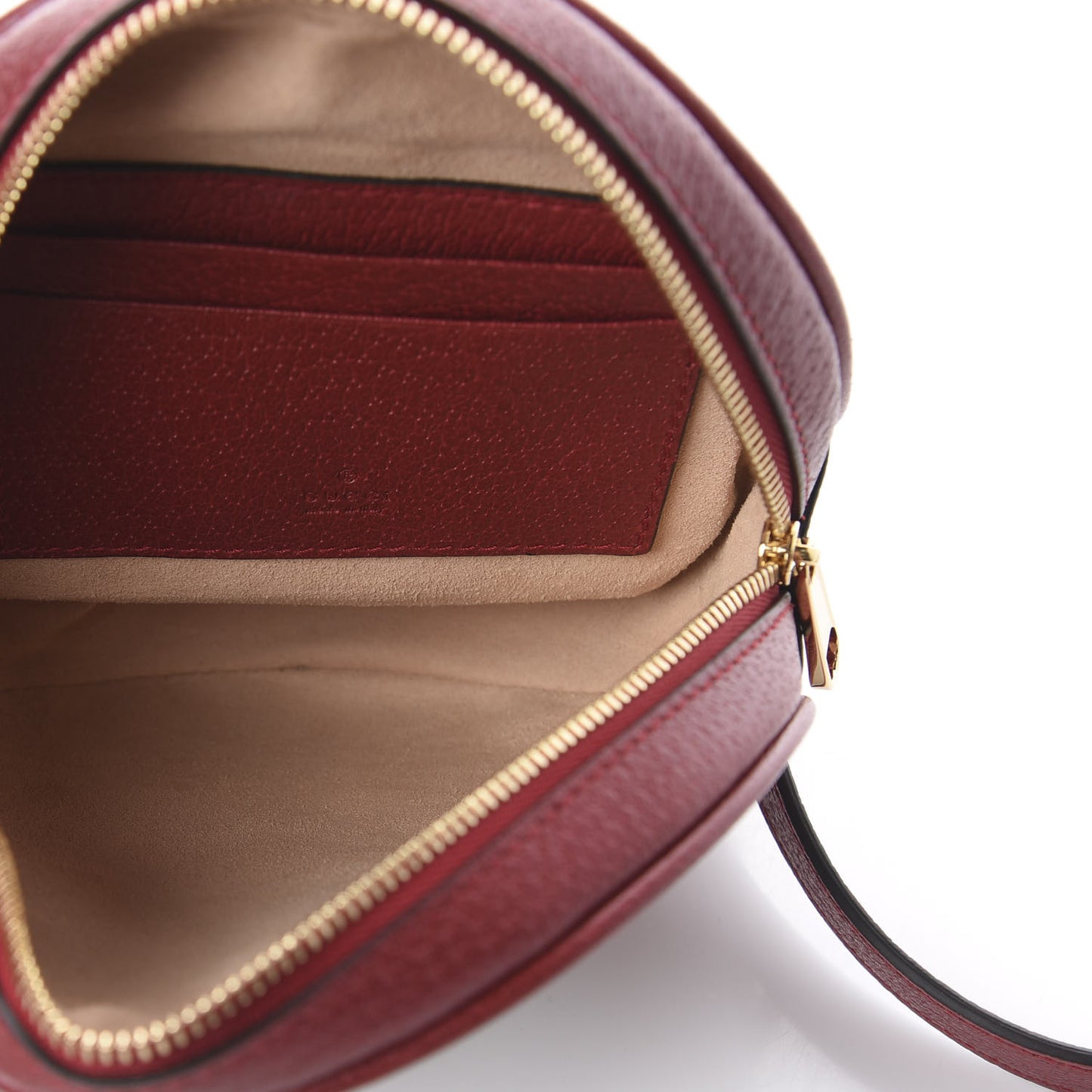 GG Supreme Monogram Web Flora Mini Ophidia Round Backpack Red