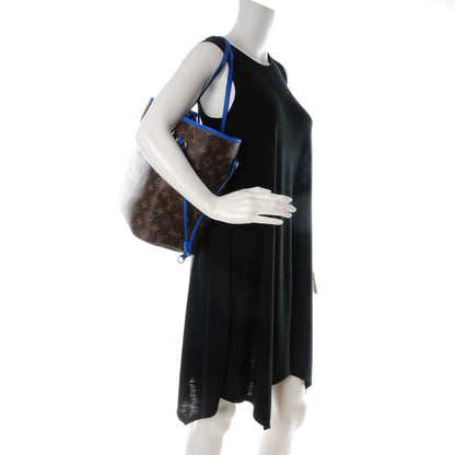 Louis Vuitton Monogram Articles de Voyage Ikat Neverfull MM Grand Blue 2 of 9