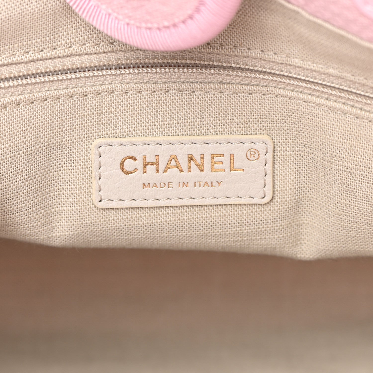 Chanel Mixed Fibers Small Deauville Tote Dark Pink 9 of 14